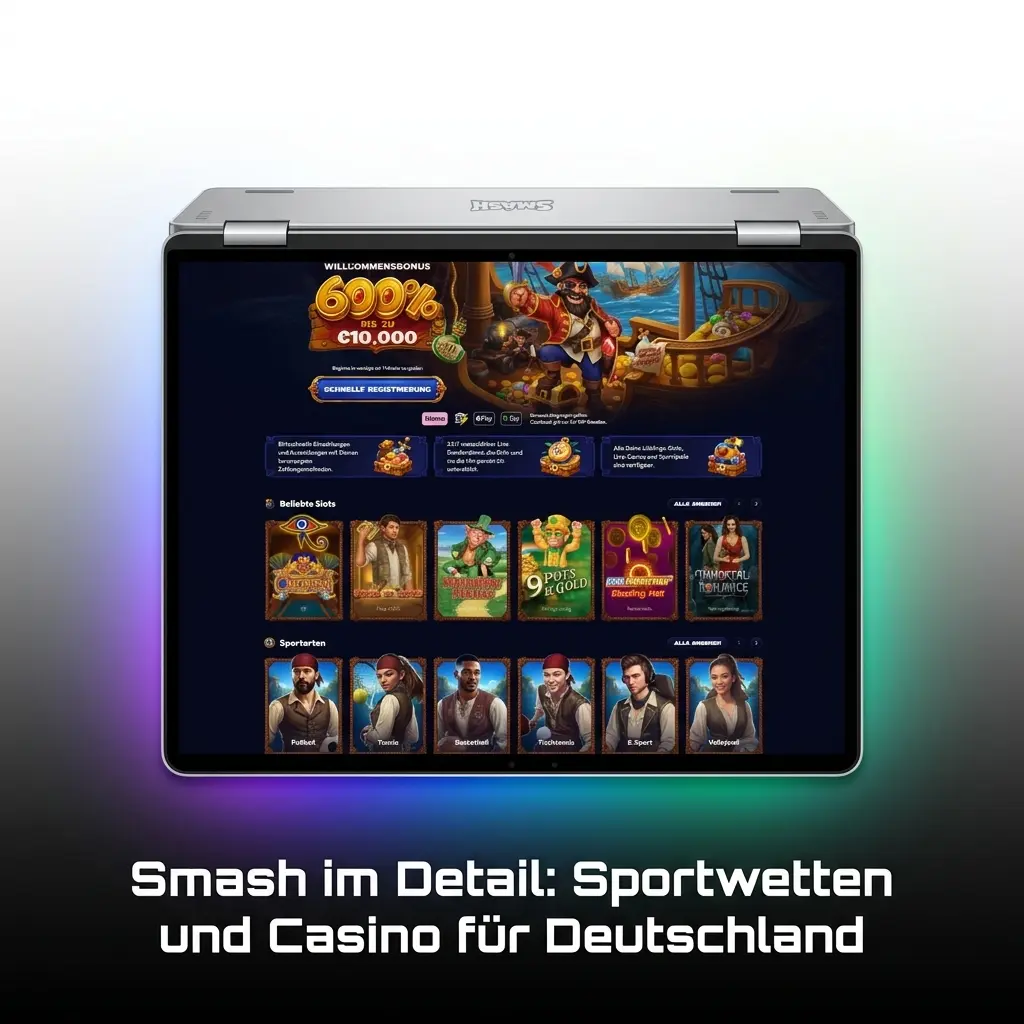 Smash Sportwetten und Casino Deutschland – App, Live-Wetten, SSL-Sicherheit und DSGVO-Schutz