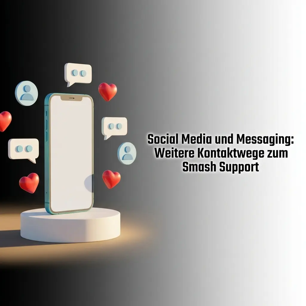 Smash Support über Social Media: Telegram, WhatsApp, Facebook und X für allgemeine Anfragen nutzen