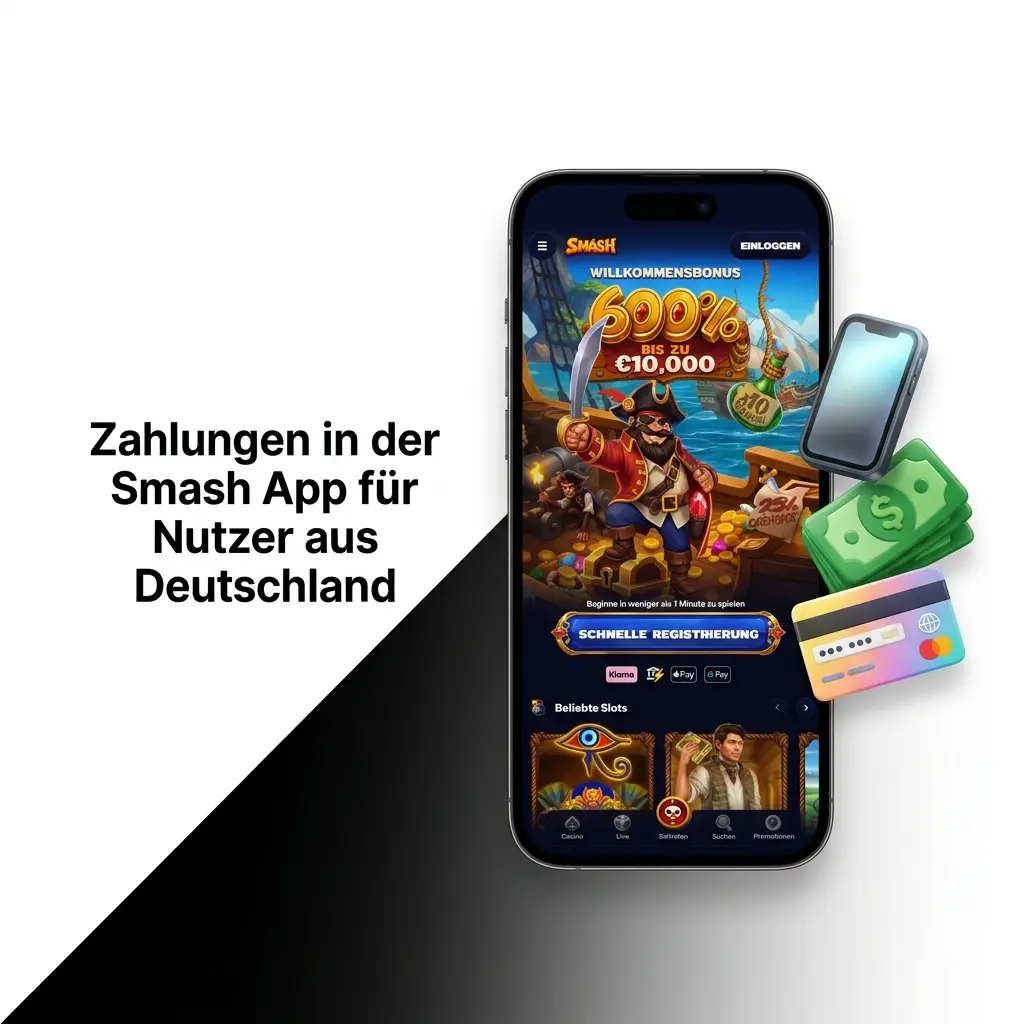 Zahlungsmethoden in der Smash App für deutsche Nutzer: Visa, MasterCard, Giropay, Krypto und mehr