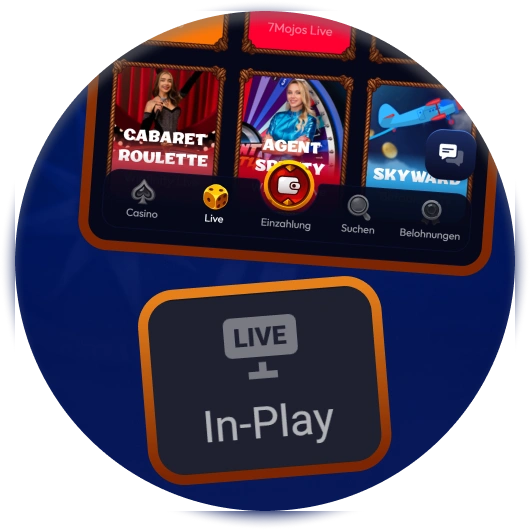 Erleben Sie packende Live-Casino-Spiele von unterwegs in der Smash App.