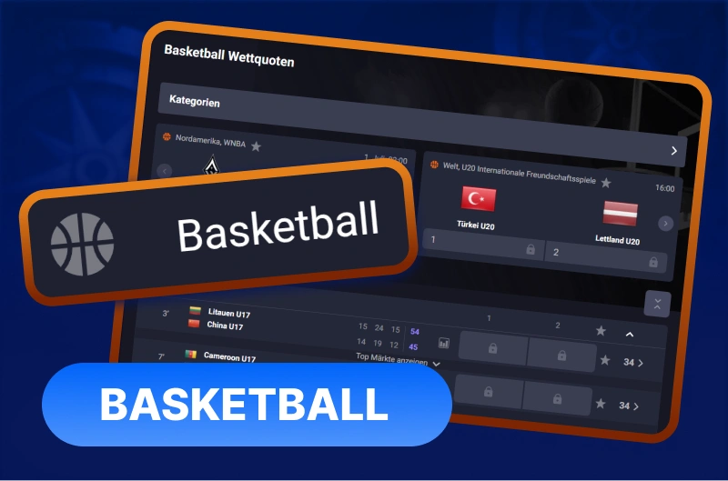 Setzen Sie auf internationale Basketball-Ligen bei Smash.