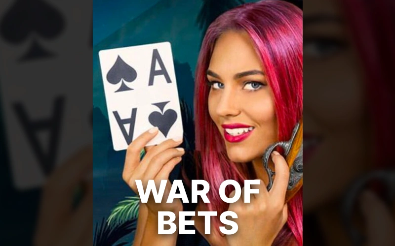 Treten Sie gegen den Dealer im schnellen Kartenspiel War of Bets bei Smash an.